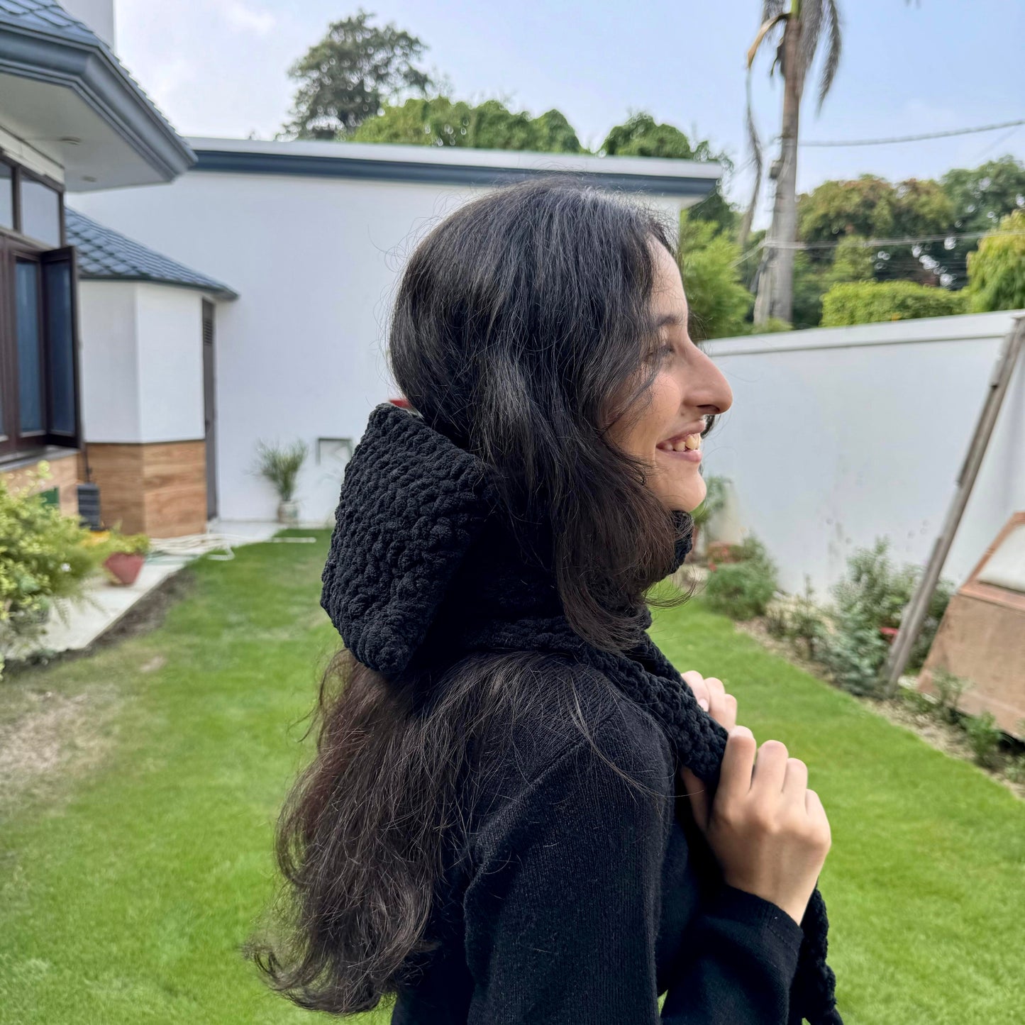 Kitty scarf in velvet