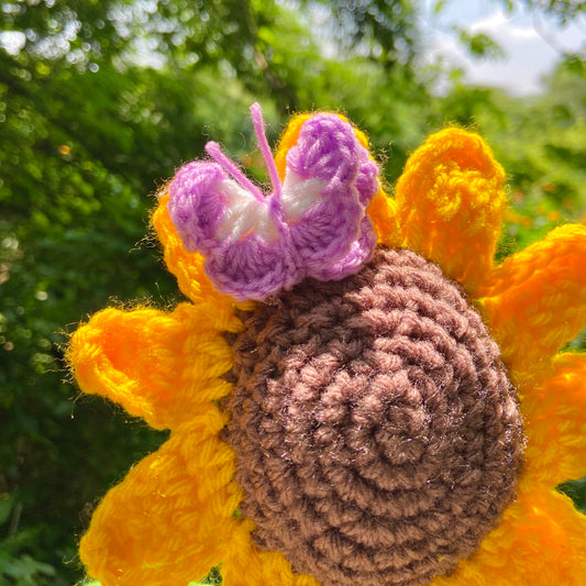 Sunflower with Butterfly