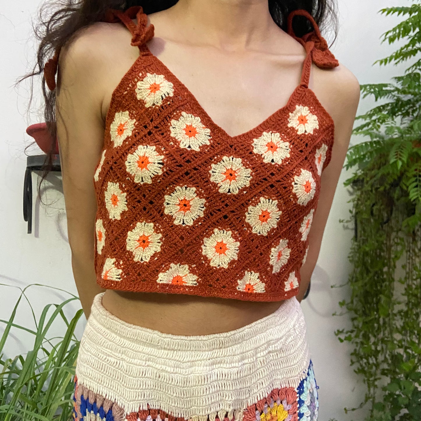 Granny Square Daisy Top