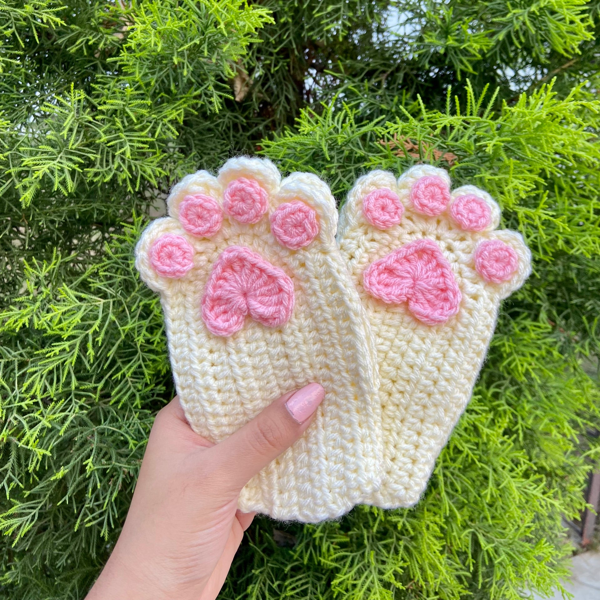 handschuhe katzenbiss Cat Paw Gloves – Heybiscus